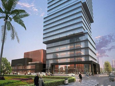 z09e48fba26c623740e0991d64ccc8022 だるま落とし？巨大な箱が互い違いになったようなビル　広西壮族自治区