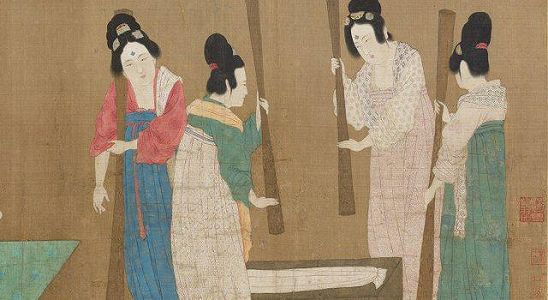 z0ae65bc4b9e2cb4ec7c5e0c73f6a8ff5 唐代の名画「搗練図」に描かれている情景を洛陽市で再現