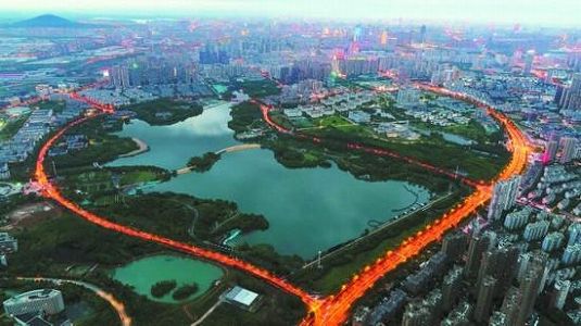 zebdde769c494af4b2cad35093fae5404 ロマンチックな「ハート形道路」　安徽省合肥市