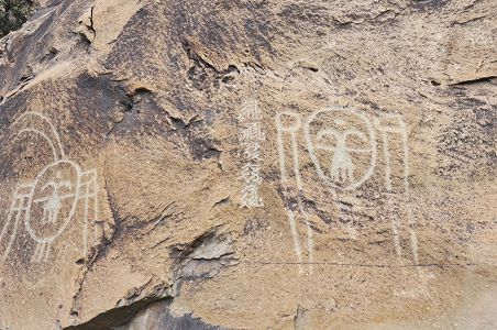 z0d7a3766560b047cc3ab46bfdea9f6ae 馬と鹿の図案を中心とする岩画を発見　寧夏回族自治区