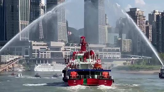 zd4b856c4d7eafc94f9a0a1c54d1b1aa3 中国最大の内陸河川消防救援船、重慶市に到着