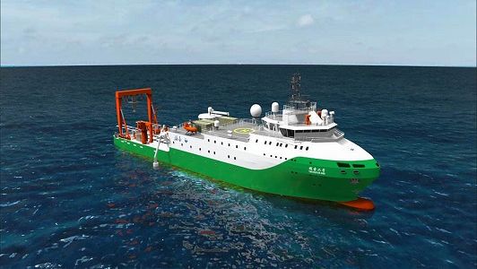 zdfe8fc658acaa4cdb4ef321541d16b8f 有人潜水船支援母船、深海地質その場観察などの海上試験任務を完了