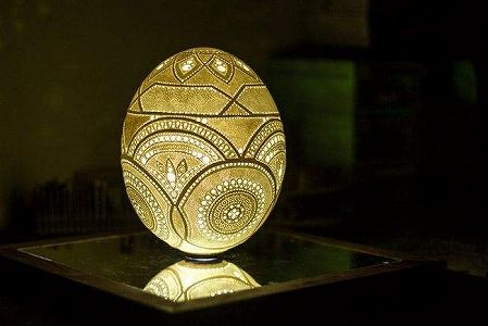 za007e8de0925d58d2221ea4a28f9c5ff 彫刻刀を器用に使って卵の殻に装飾を施す甘粛省の大学生