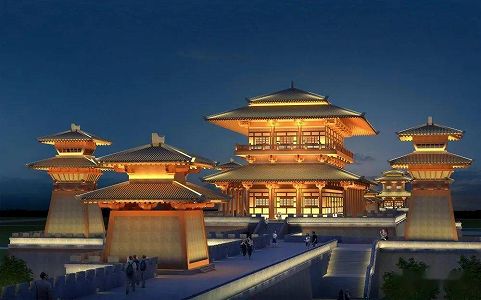 美しくライトアップされた?国古城 山東省日照市 z59b9f1bc79c04feaa563cf328eb053fa 美しくライトアップされた?国古城 山東省日照市